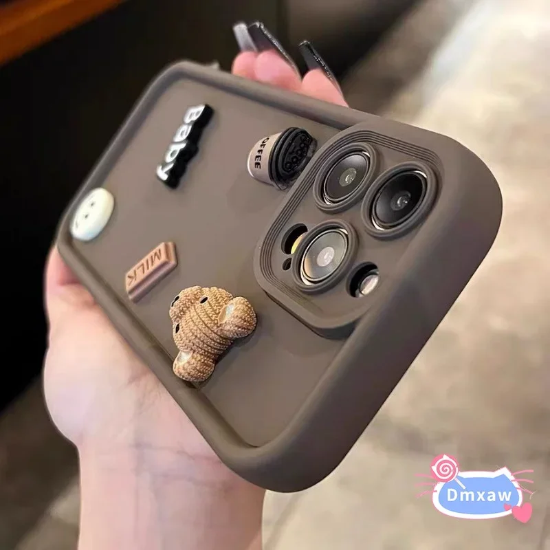 Huawei Nova 12 - Coffee Bear Case For Huawei Pura
