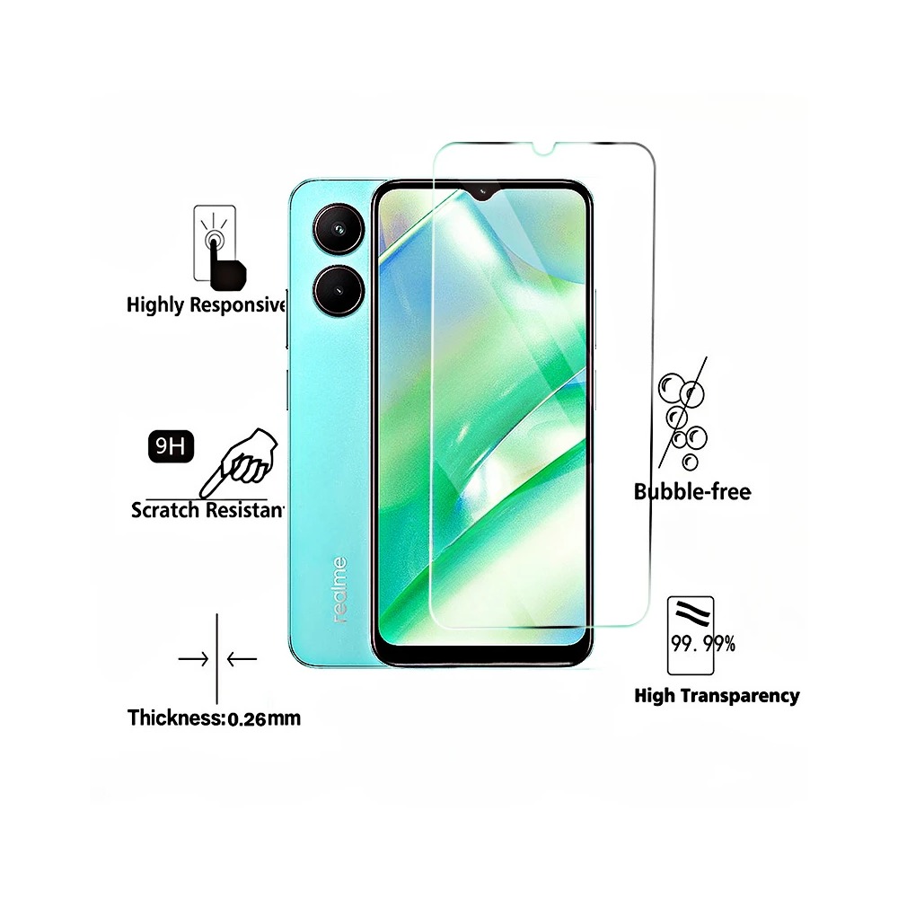 4PCS Tempered Glass For Realme - Realme C67 recension och pris